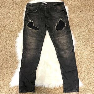 🔥Zara denim biker jeans